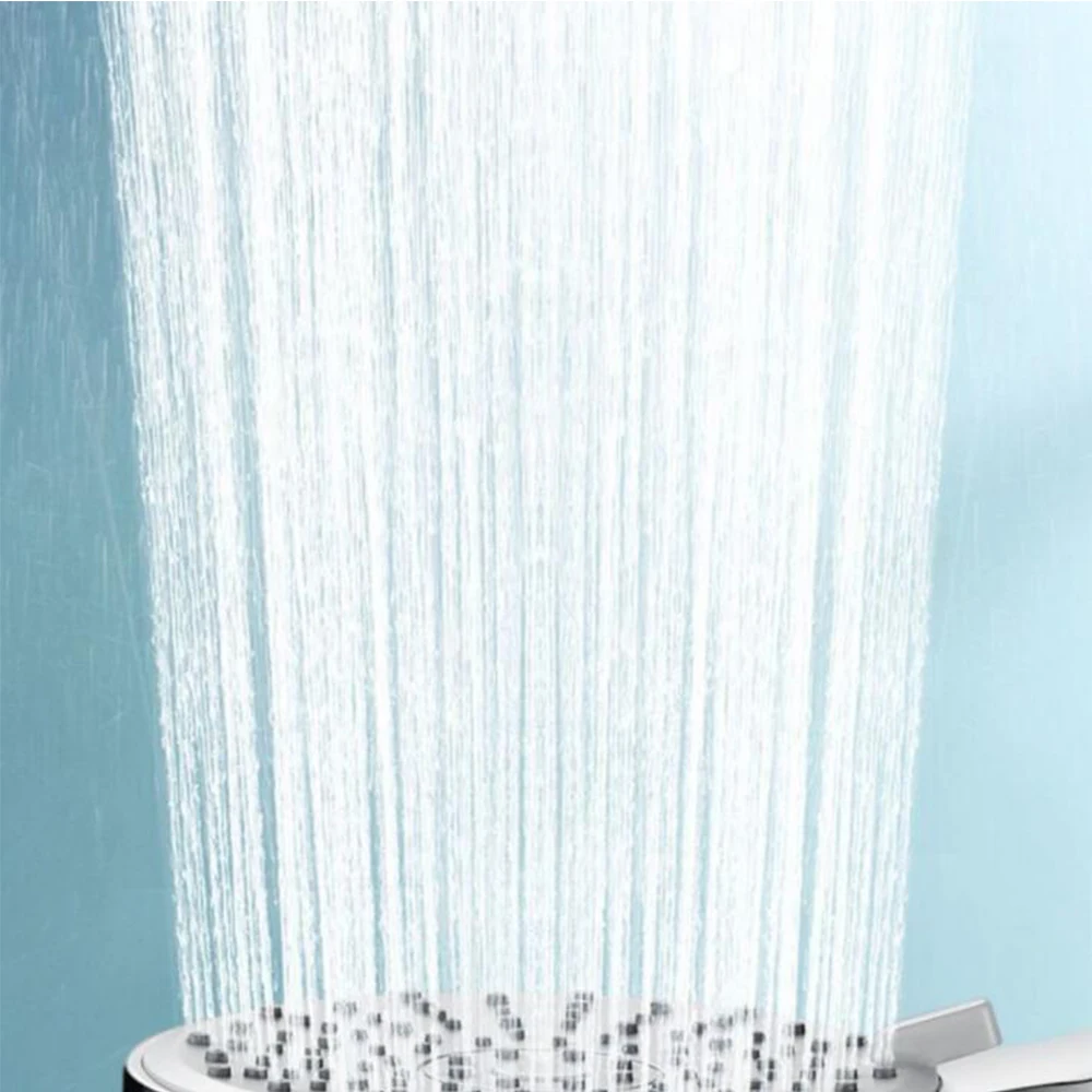 Neue 12 CM Große Panel Handbrause 3 Funktionen Druck Wasser Sparende Dusche Kopf Wasserhahn Ersatz Bad Zubehör – Detail 8