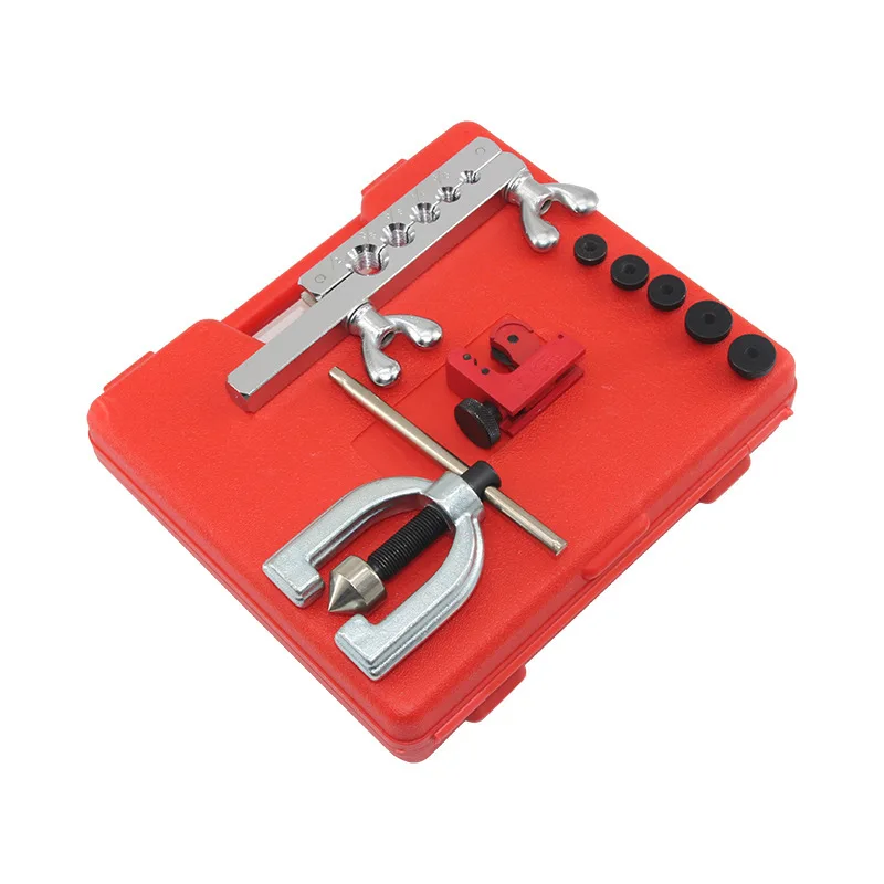 Copper Tube Expander 5-Hole Double Layer With Flat Press Head Strengthened Automotive Repair Oil Pipe Flaring Tool CT-2032D