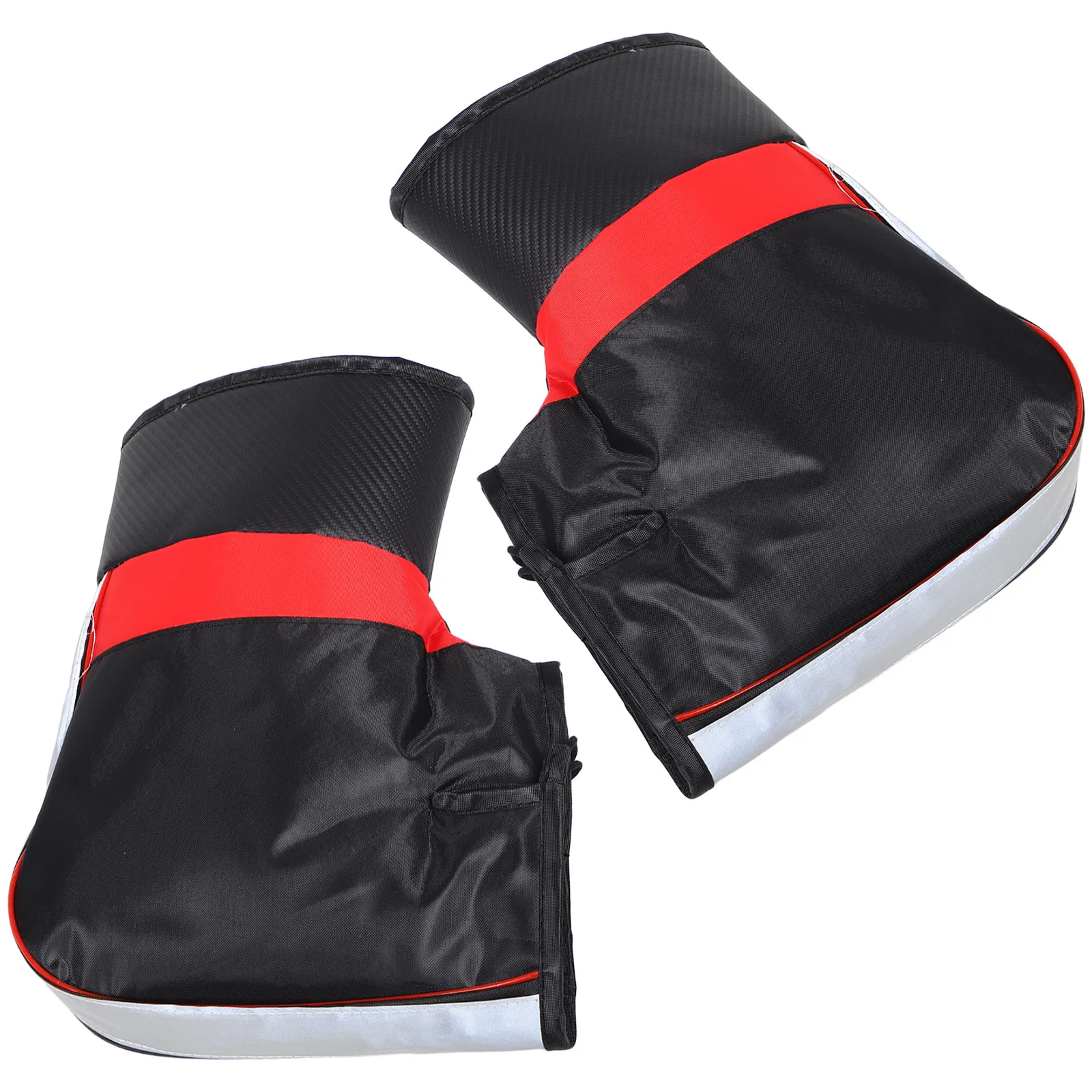 

Пара утепленных зимних ветрозащитных водонепроницаемых перчаток-митенок для руля электровелосипеда, теплые защитные чехлы для скутера в холодную погоду