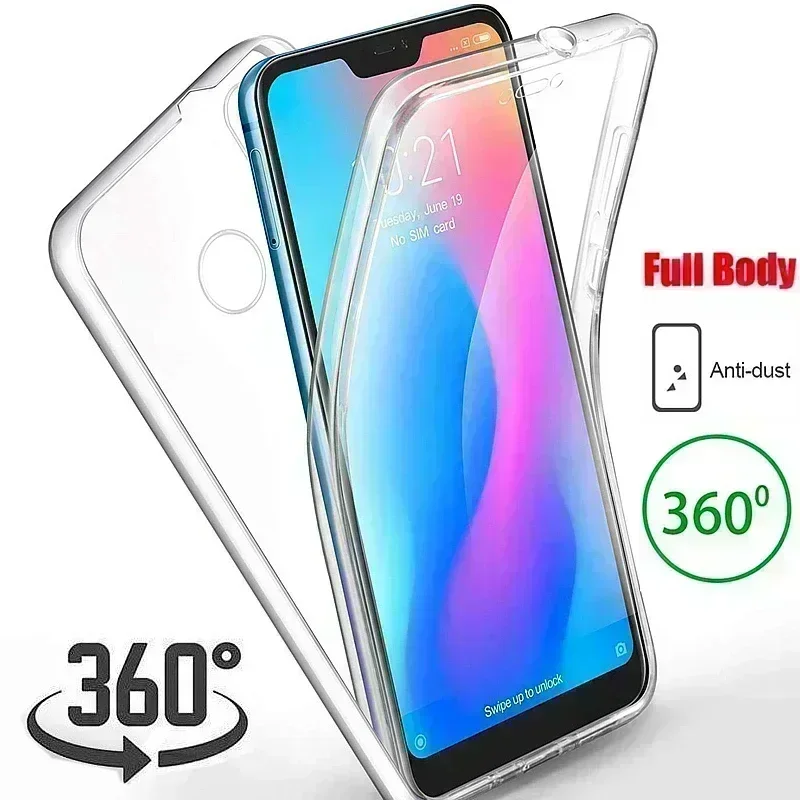 

360 Full Silicone Case for Xiaomi Redmi Note 13 11S 12 9 8 7 Pro 10S 9S 8T 8A 7 Cover for Mi 13 11 10T Lite Poco X3 NFC X5 F3 M3