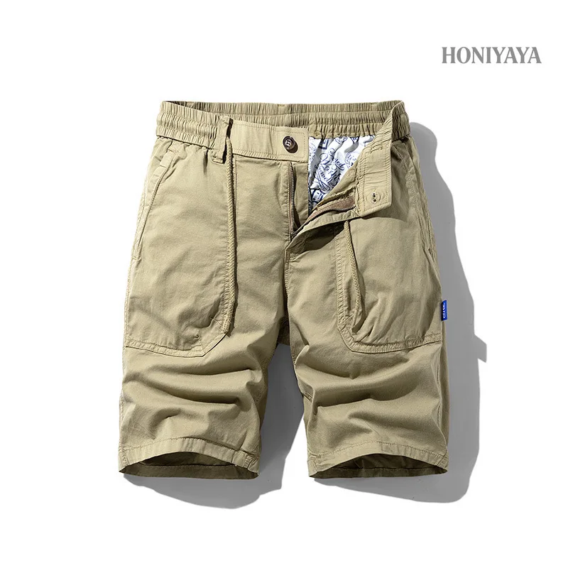 

Premium Men Cotton Cargo Shorts Multi Pocket Casual Summer Breathable Loose Fit Bermuda Shorts