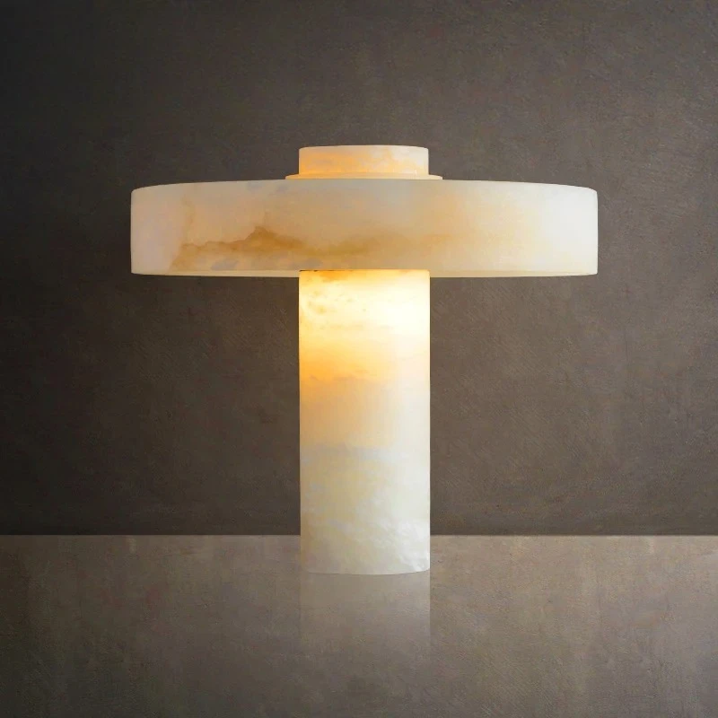 Modern minimalist design Spanish marble copper table lamp living room bedroom bedside lamp