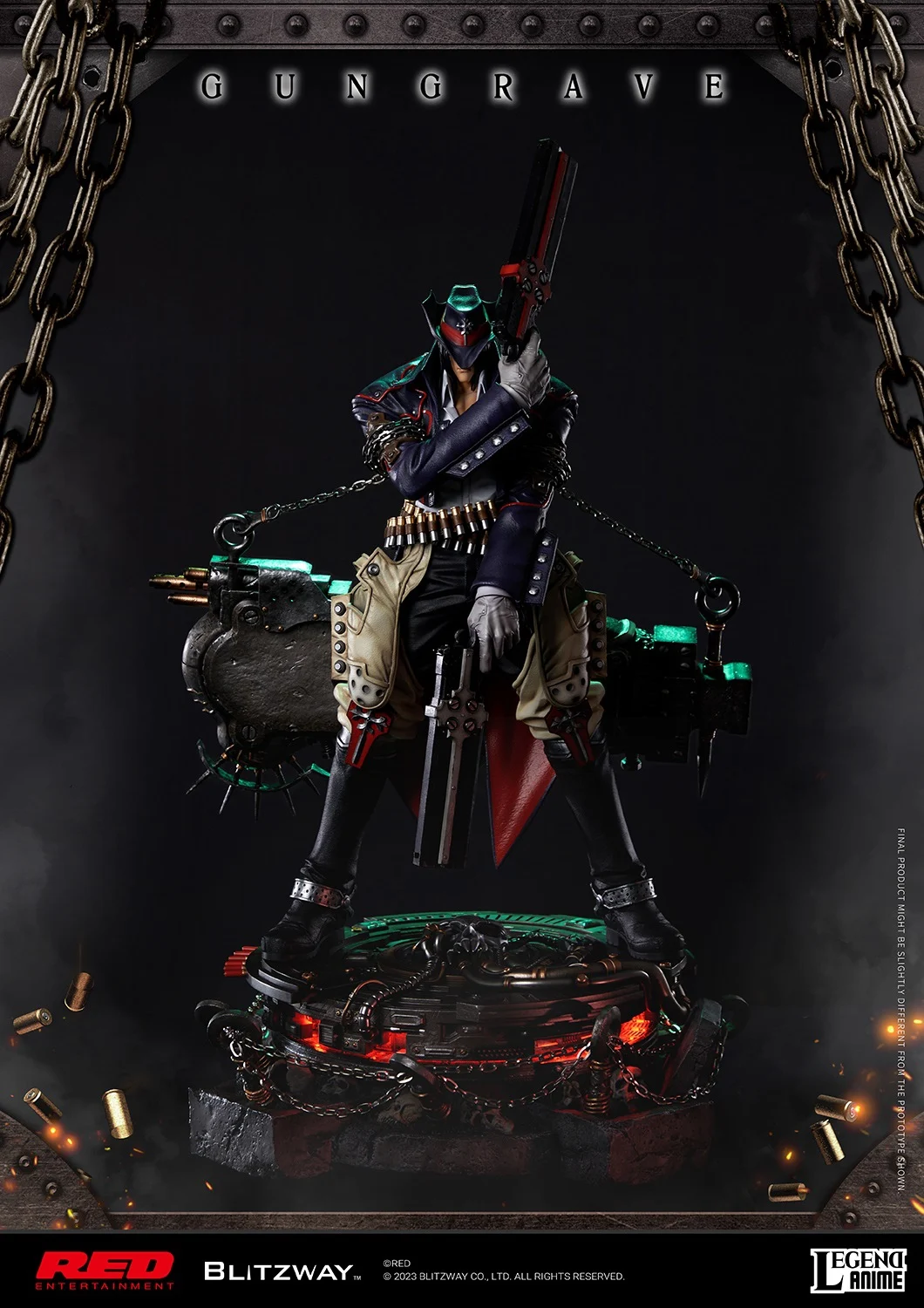 1/4 Blitzway G.o.r.e Gungrave Beyond The Grave Anime Game Action Figure Limited Edition Garage Kit Model Statue Toys