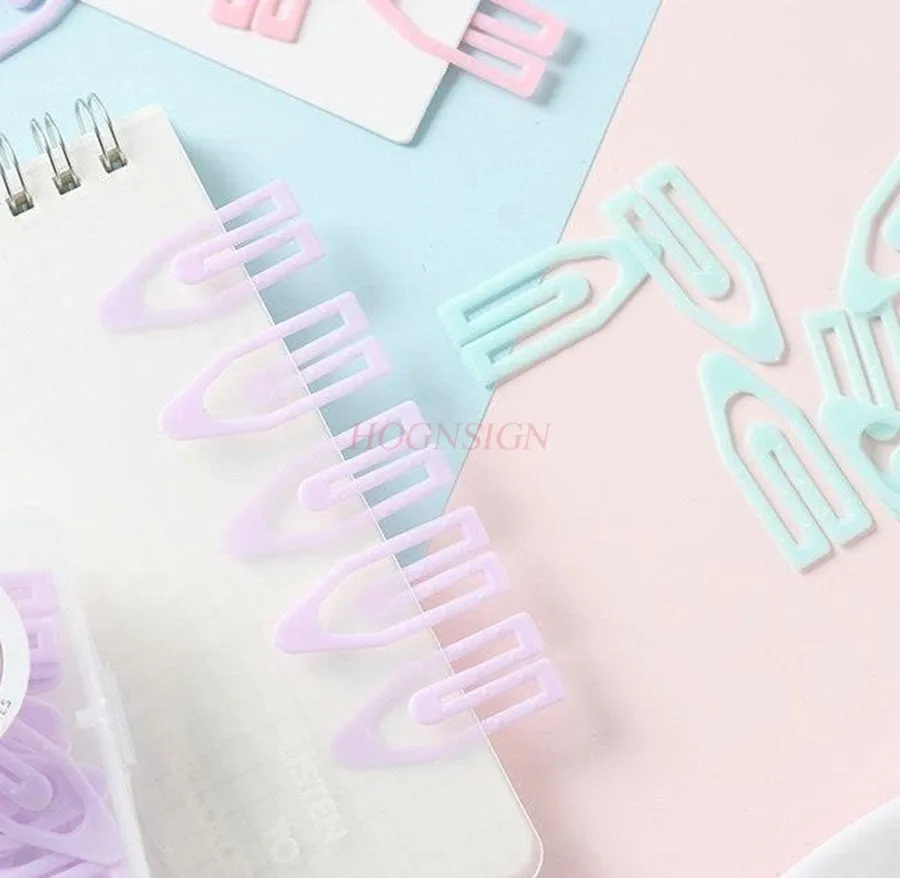 20PCS Shaped Paper Clip Paperclips Paper Clips Office Decor Practical Paper Clip Small Paperclip Multi-use Paper Clips