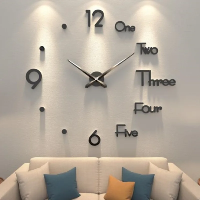 Reloj Digital Led para pared, reloj de onda de Radio para sala de estar, configuración de jugador, decoración para juegos, decoración del hogar, arte en vivo de lujo