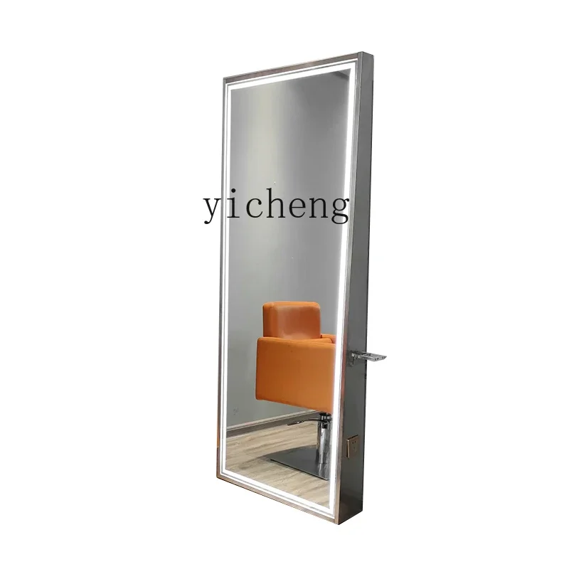 

XL barber shop mirror table cabinet floor-to-ceiling hairdressing mirror trendy hair salon hair cutting chair