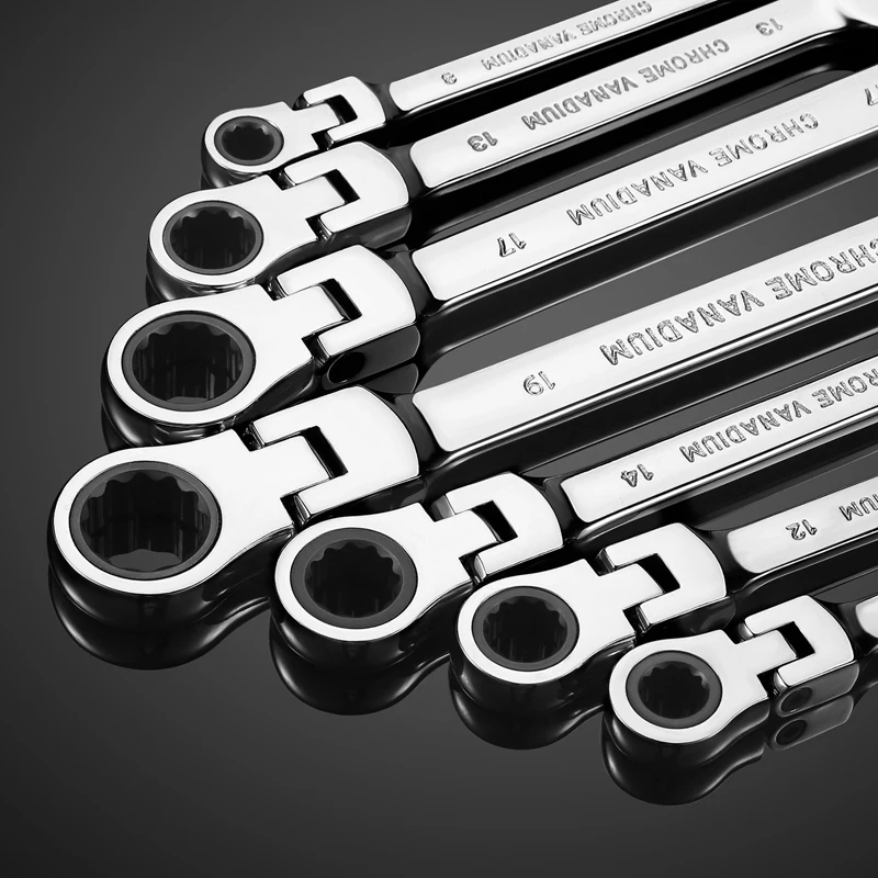 6 mm-32 mm Multifunktions-Ratschenschlüssel, verstellbarer Schraubenschlüssel, Steckschlüssel, Werkzeug für die Autoreparatur zu Hause – Detail 9