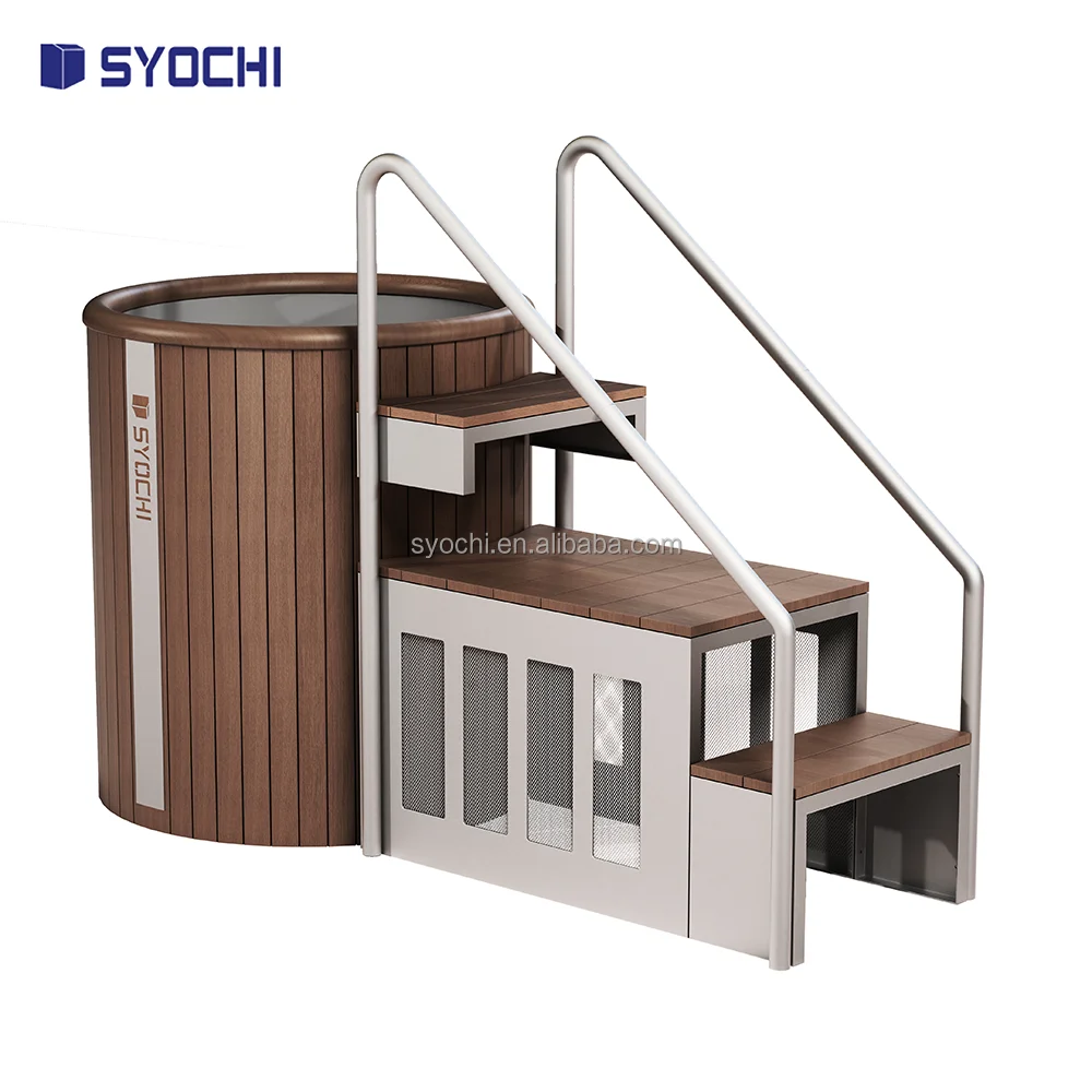Syochi WIFI APP Smart Control Cold Plunge Tub Athlete Ice Bath With1HP Chiller