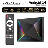 TV BOX R69 Plus Android 14 Allwinner H728 Googel Voice Wifi 6 Octa Core Cortex A53 8K BT5 NETFLIX 1000M Media Player Set Top Box