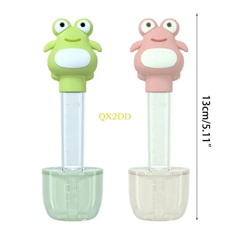 QX2D كارتون الطفل الطب تغذية الرضع عصير قطارة الطفل إبرة ضغط موزع