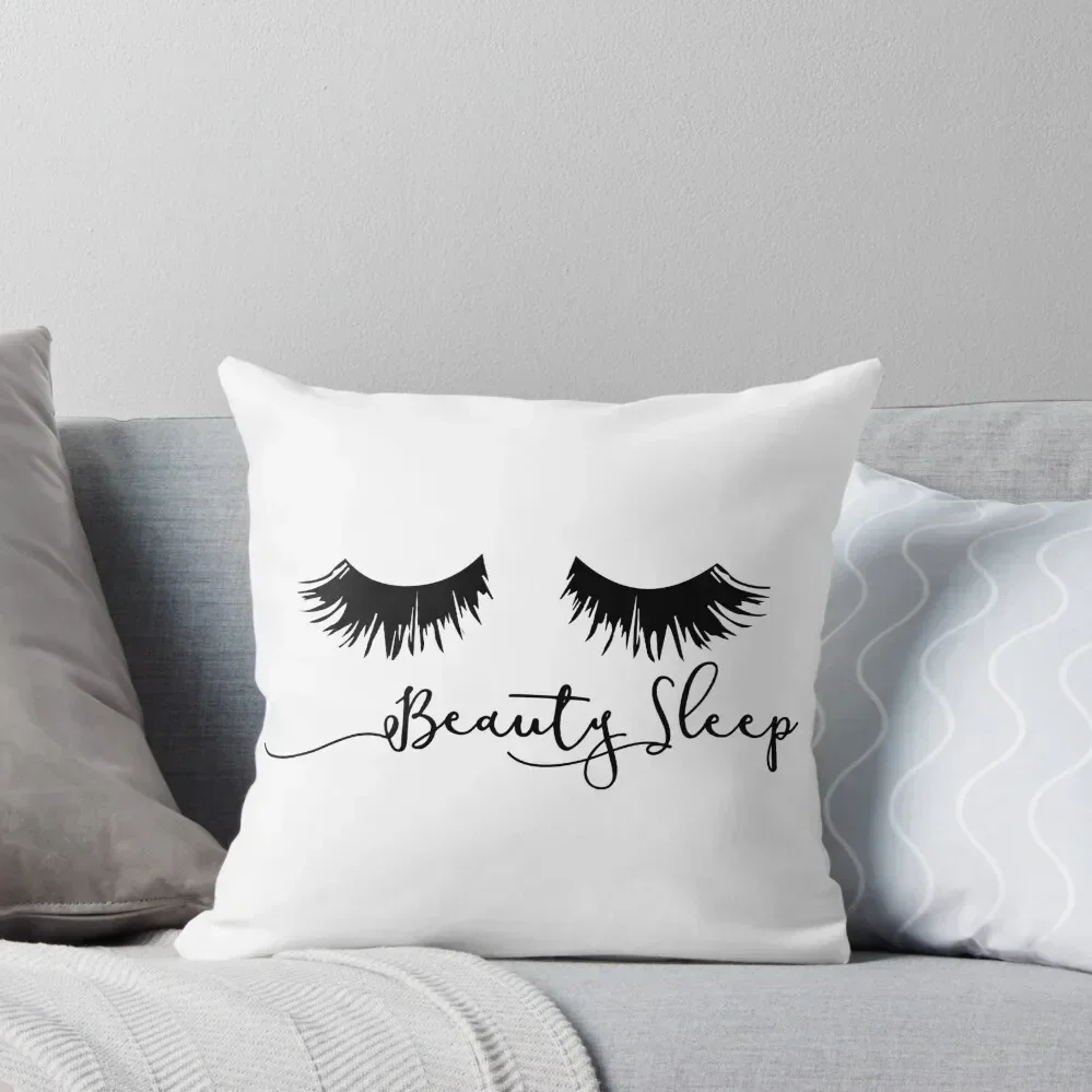 

Beauty Sleep - Eyelash Print Throw Pillow christmas ornaments 2025 Decorative pillow case Decorative Cushions pillow