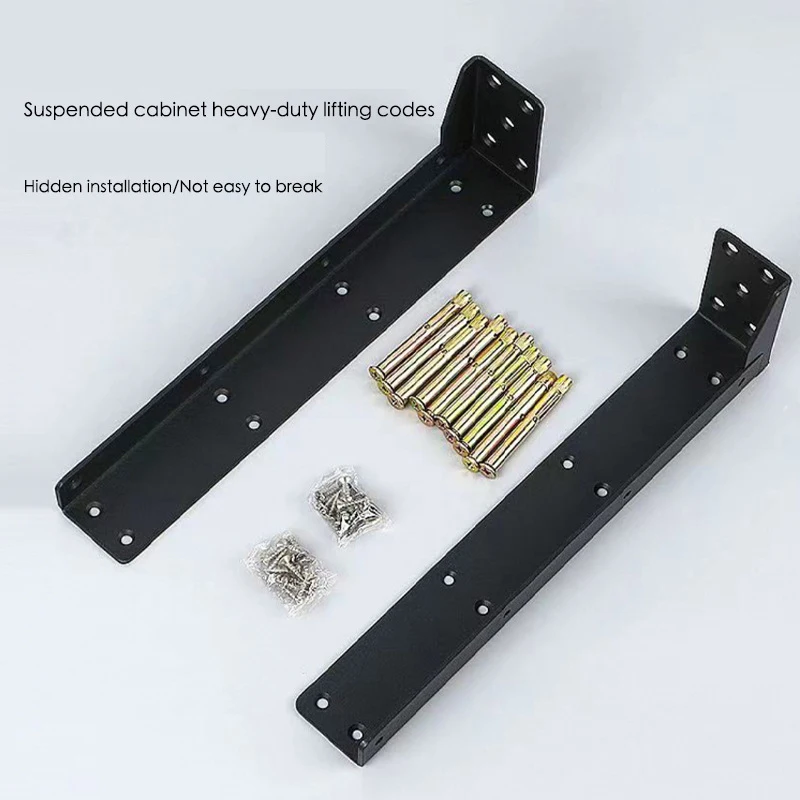

Heavy-Duty L-Shaped TV Cabinet Kitchen Cabinet Suspended Support Invisible Bracket Hardware Accessories Floating Shelf Stand