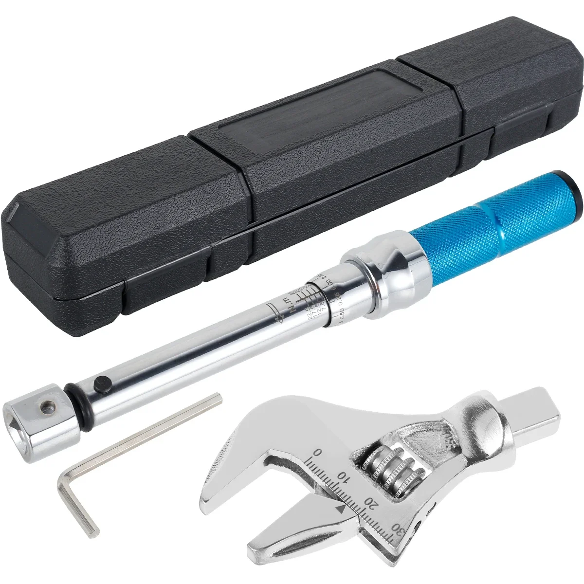 Chave de Torque Ajustável Digital Aço Open End Cabeça Intercambiável Chave Inglesa Ferramentas Manuais para Bicicleta Reparação de Carro