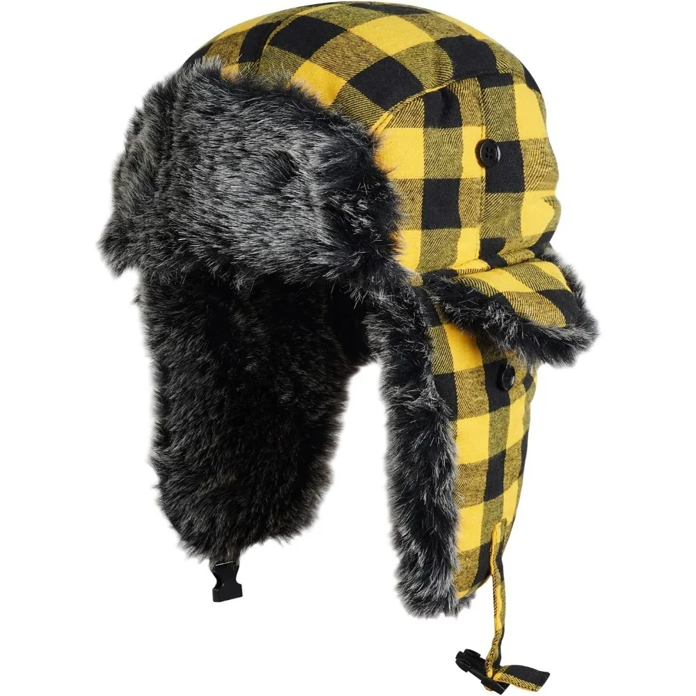 

Шапка-ловушка, зимние шапки для женщин и мужчин с ушками из искусственного меха