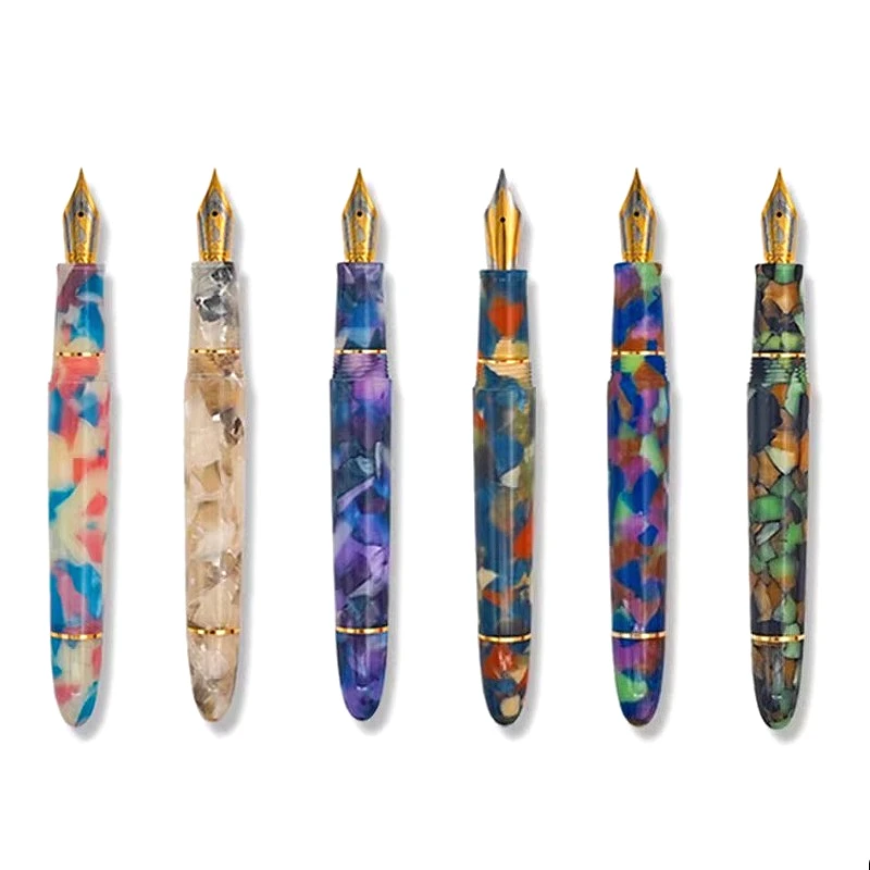 2025-nueva-edicion-limitada-kaigelu-356-pluma-estilografica-05f-m-b-10-torpedo-escritura-practica-papeleria-negocios-boligrafos-de-tinta-de-alta-gama