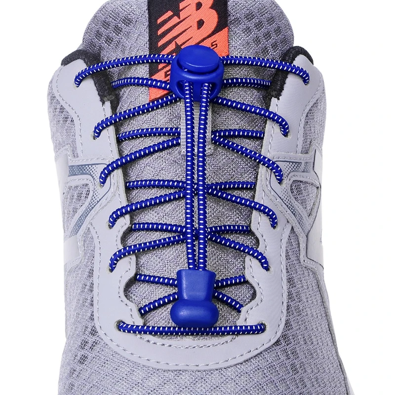 1 Pair No Tie Shoelaces Round Push The Spring Lock Sports Elastic Shoelace Suitable For All Shoes Lazy Laces Shoe Accessories