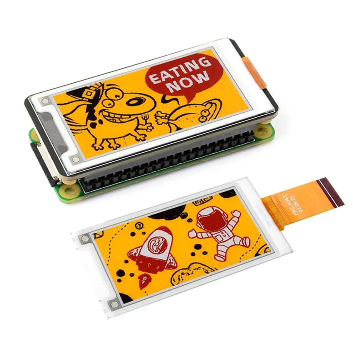 

2,15-дюймовый модуль дисплея E-Paper HAT+ (G) с экраном 296x160 для STM32 SPI, низкое энергопотребление, частичное обновление