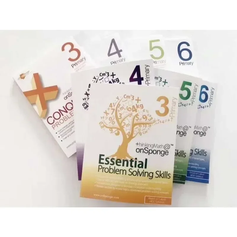 

Singapore on Sponge Thinking Math Question Bank ThinkiMath Will Brush 8 Books 3-6 Learning Education English BooksBooks