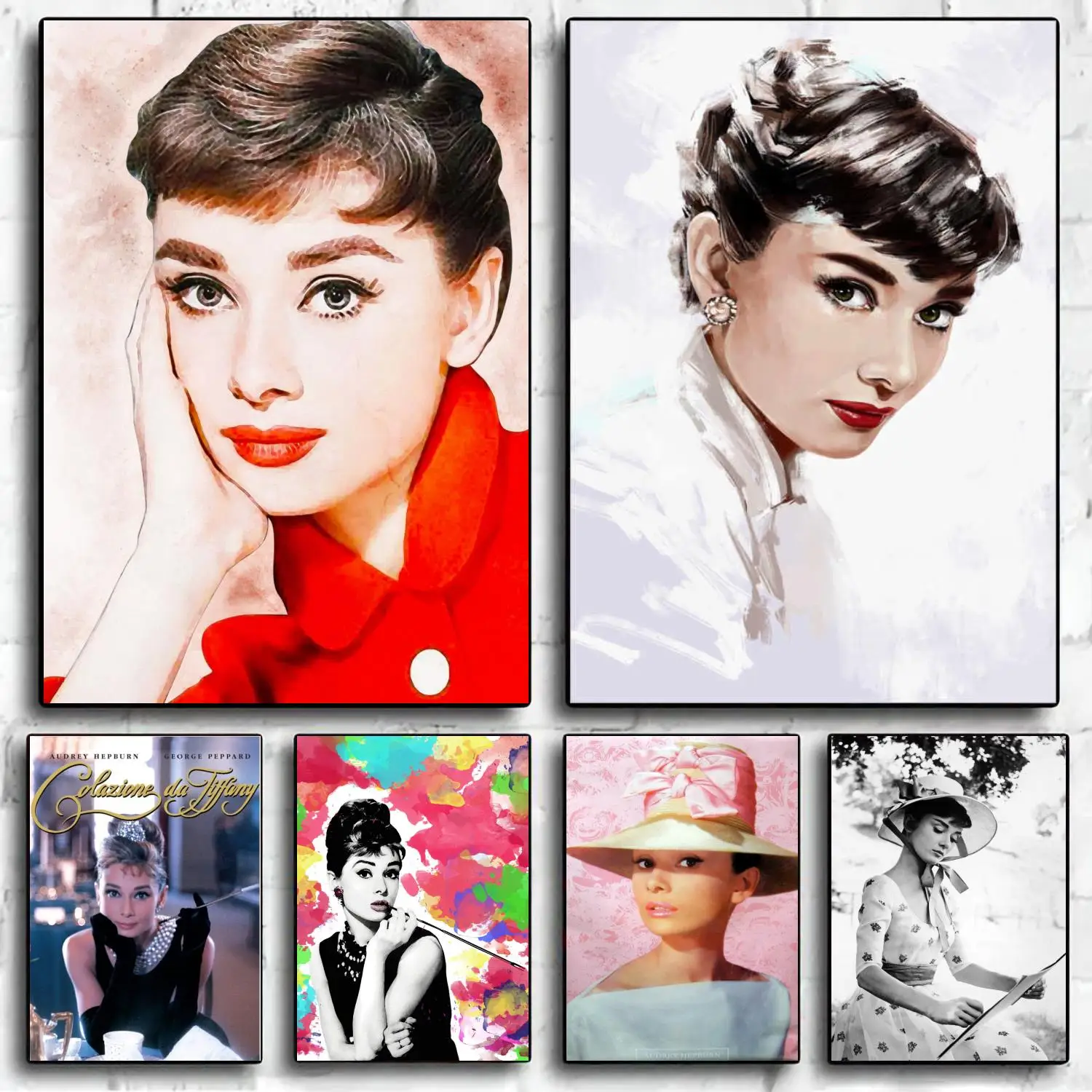 audrey hepburn Poster Decorative Painting Canvas Poster Wall Art Living Room Posters Bedroom Painting