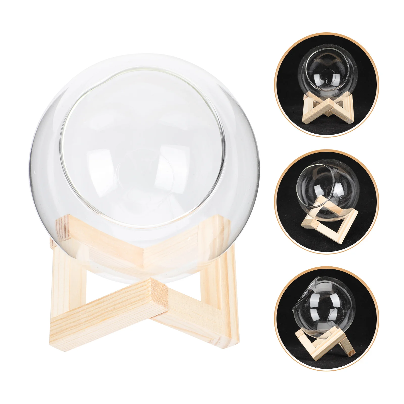 

1 set Succulent Pots Transparent Planting For Indoor Outdoor Garden Decoration Creative Flower Container Household Plant Pot