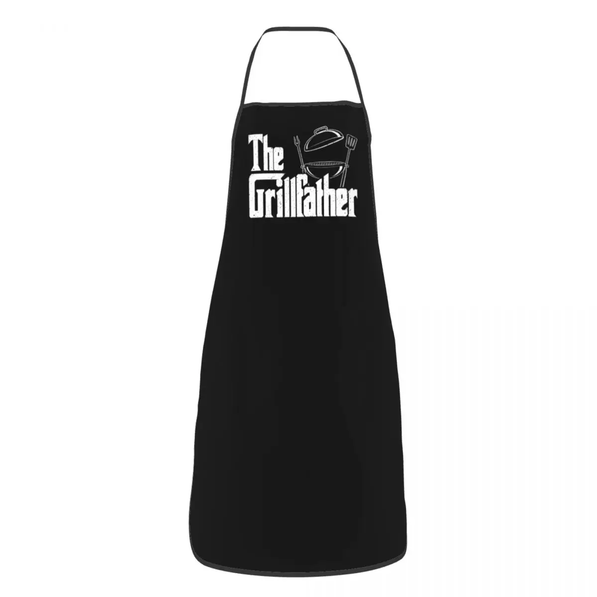 Custom Bib BBQ The Grillfather Aprons Men Women Unisex Adult Chef Kitchen Cooking Barbecue Grill Tablier Cuisine Gardening