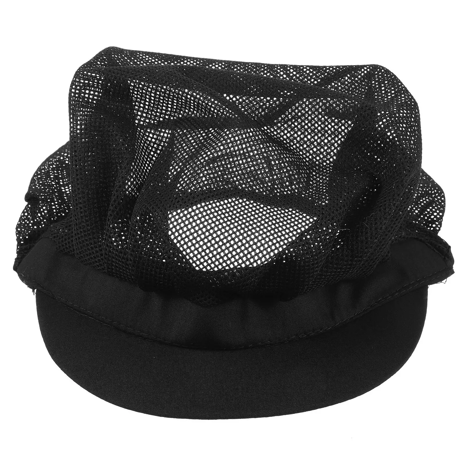 Chef for Kids Black Cotton Breathable Cooking Kitchen Working Reusable Chef Cap Working Cooking Hat Hat