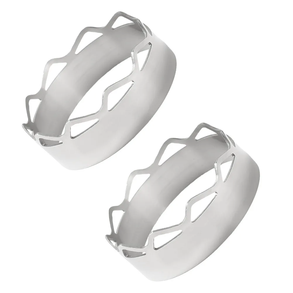 2pcs Stainless Steel Gas Stove Windshield Ring – Windproof, Energy-Saving Cooktop Cover for Kitchen & Restaurant