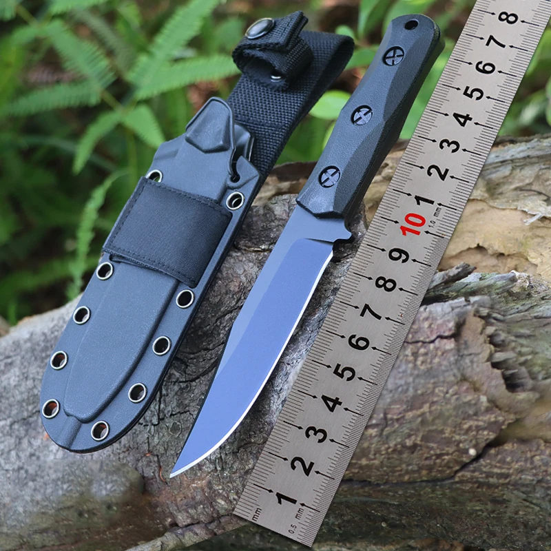 EK50 outdoor survival knife Fixed Blade Knife Wilderness Tactical Knife TPE Handle Outdoor EDC Camping Hiking Hunting Tool