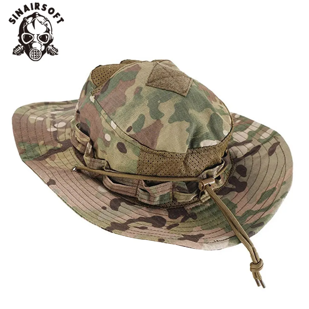

SINAIRSOFT Tactical PRO Second Generation Camo Round Edge Hat Summer Sunshade Hats Fishing Hiking Cap Outdoor Sun Caps