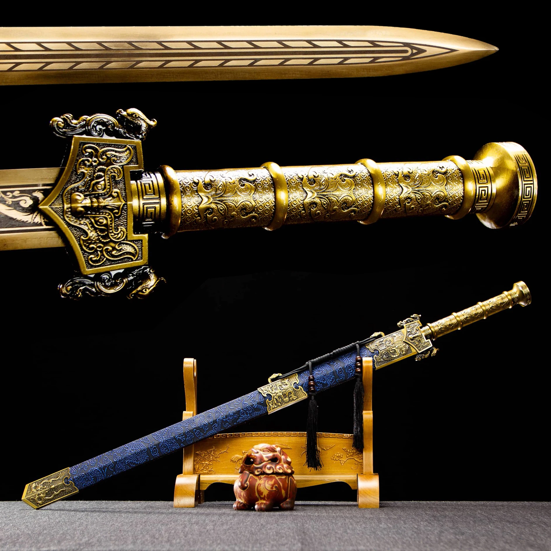 heros-de-legende-medievale-epee-de-dieu-couche-de-dragon-preparation-de-bataille-en-acier-veritable-lame-katana-pointue-kung-fu-samourai-d'arts-martiaux