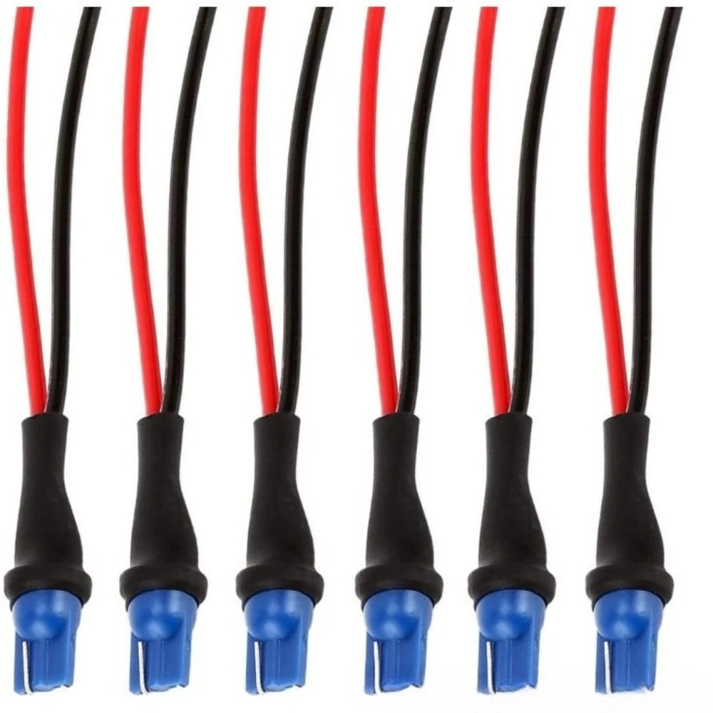 

4PCS T10 Male Socket Extension Cord Connector Plug Adapter Assembly Bracket for Turn Signals Automobiles Accessories