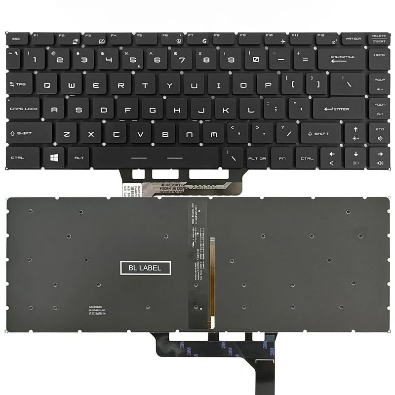 US Laptop Keyboard for MECHREVO S1-01 S1-02 S1-03 S1-04