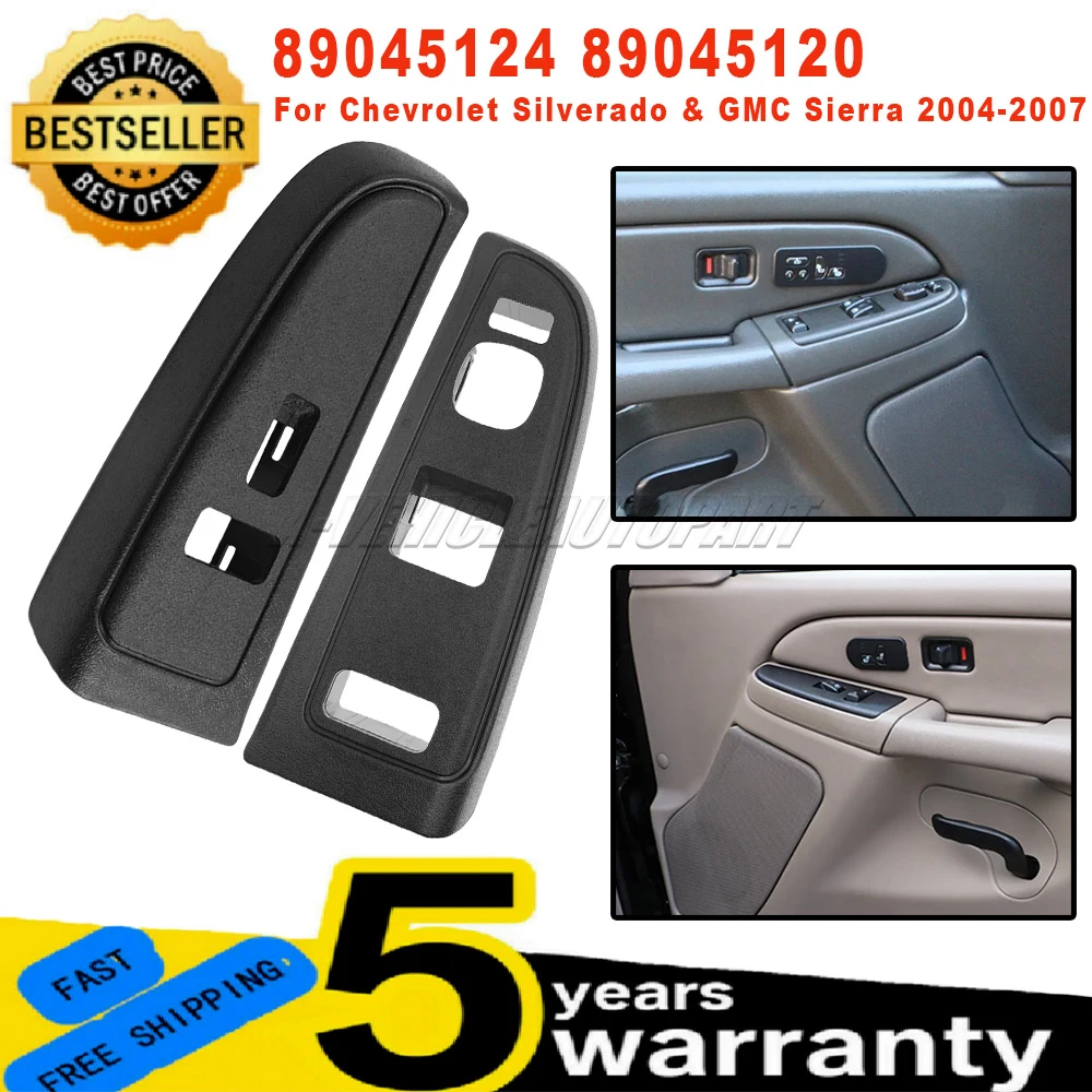

89045124 New Front Left Right Window Switch Black Bezel 89045120 For Chevrolet Silverado & GMC Sierra 2004-2007 Car Accessories
