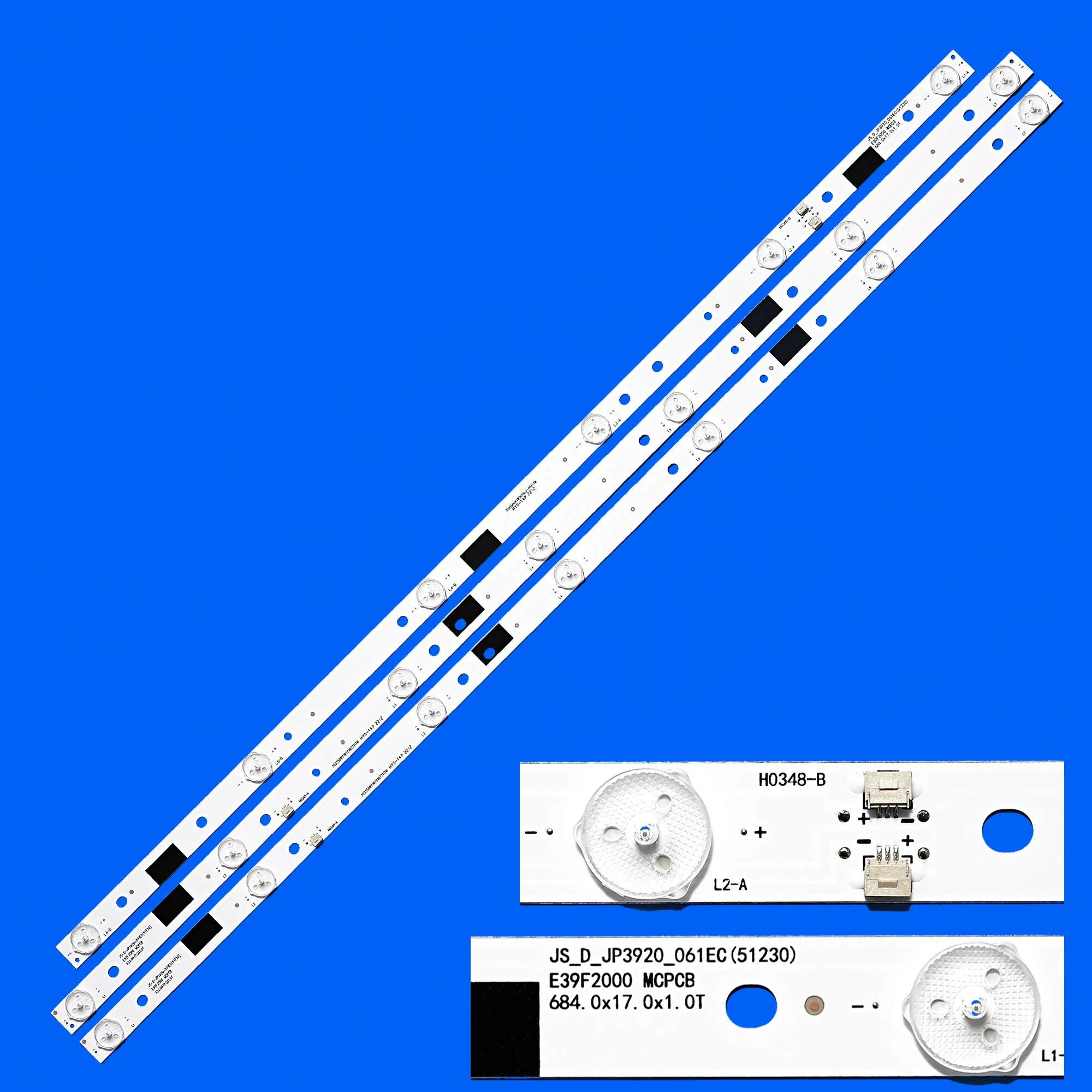 LED backlight strip for EX-39HT005B 39LX9030T2 LED TV IK-E40DM 39S1A IP-LE411061 MS-L2095-A MS-L2095-B SТV-LC39LT0070W