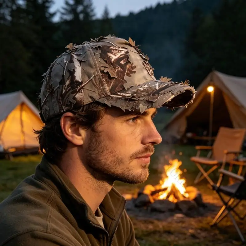 R7UF Camouflaged Colour Baseball Cap Great For Sports Fishing Hiking Cycling
