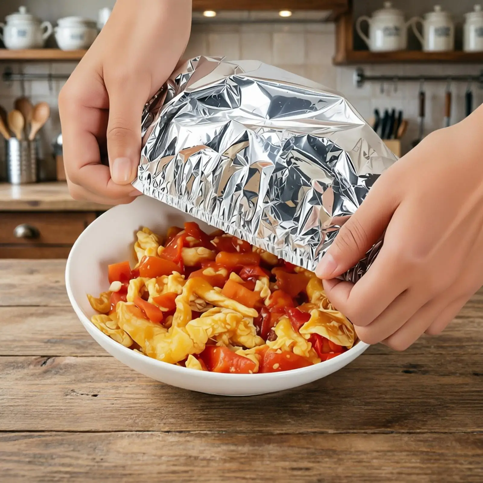 50Pcs Aluminum Foil Food Covers  Bowl Cover Heat Insulation And Heat Preservation Food Grade Oven Takeaway Picnic Food Covers