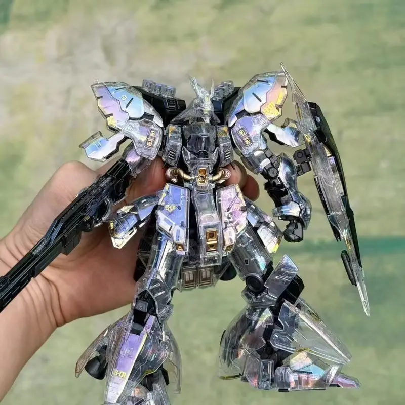 Gaogao Rg 1/144 Msn-04 Sazabi Dubbele Hoorn Trechter Laser Kleur Doorschijnend Assemblagemodel Kits Action Figure Robot Plastic Geschenken