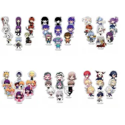 9pcs/Set Omori Pixel Acrylic Stand Frieren: Beyond Journey's End Figures Key Chain Bag Charm Accessories Game Jewelry For Fans