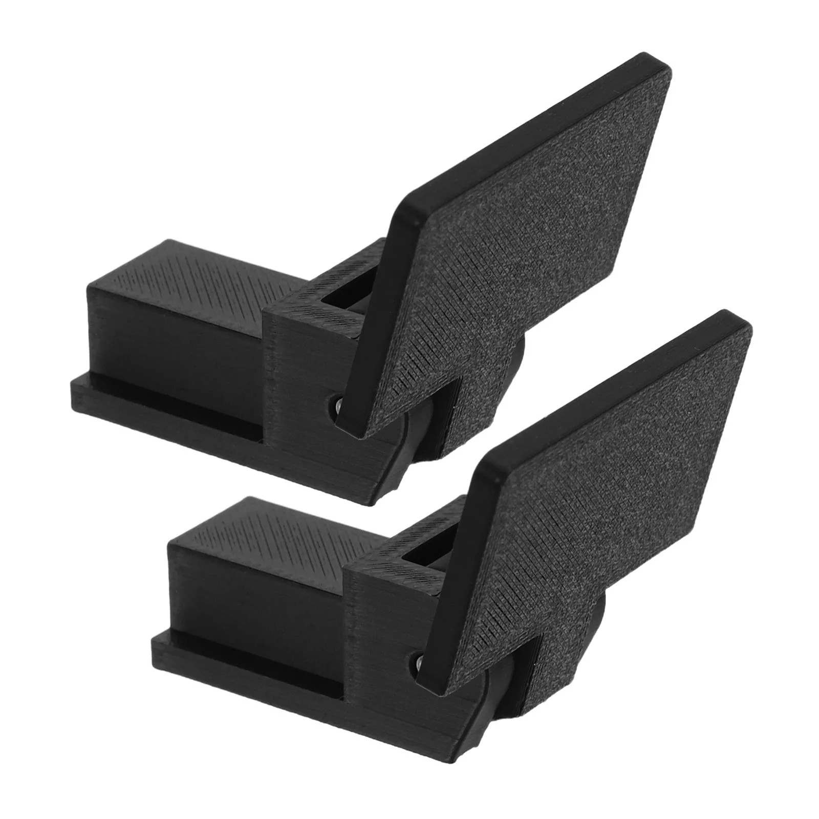 2Pcs Turntable Hinges for Dust Cover Replacement Precision Engineered Silent Smooth Opening Lid Support Anti Wear Plastic Record