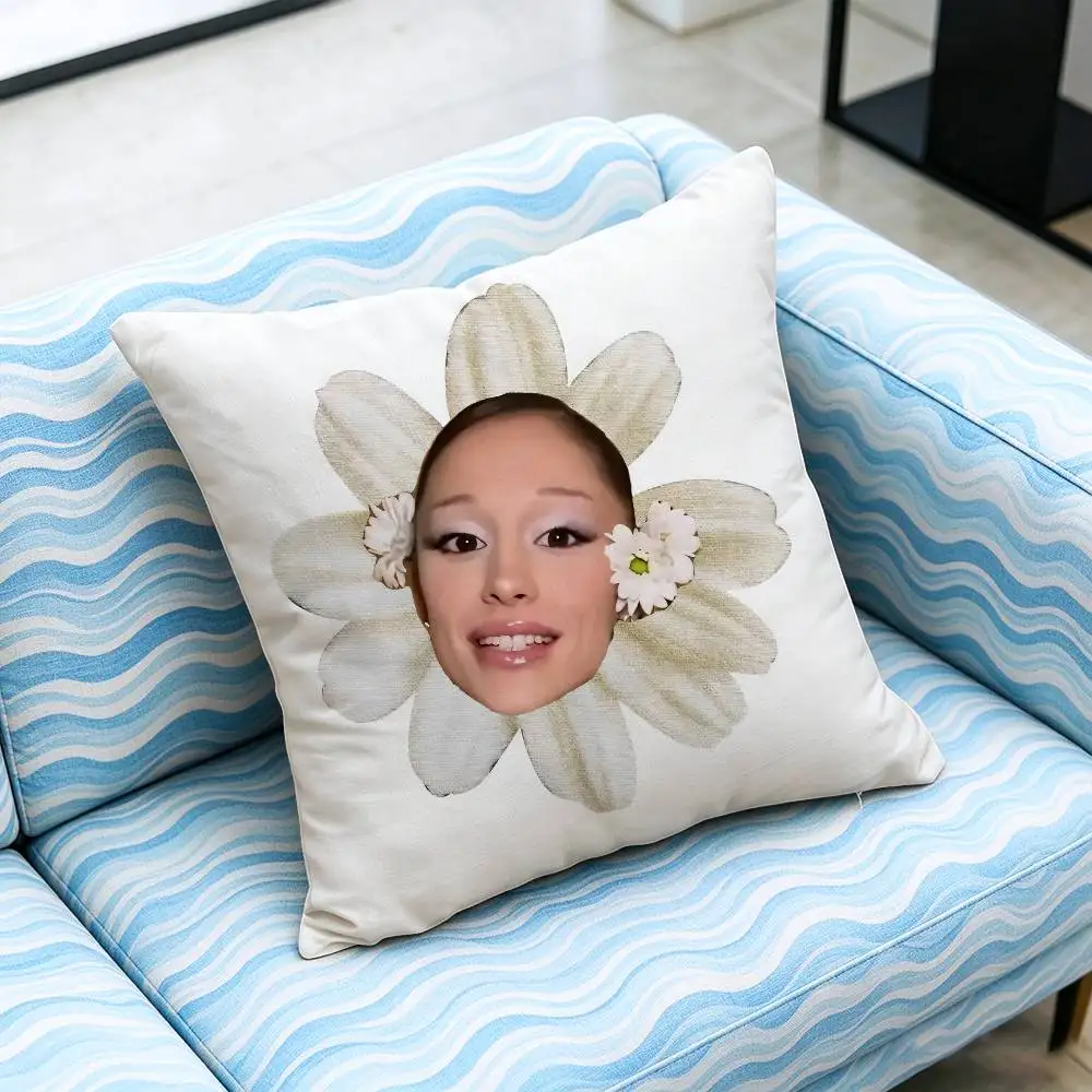 For Ariana Grande Petal Throw Pillow Cover Case Custom Decorative Pillowcase Accent Cushion Covers DIY