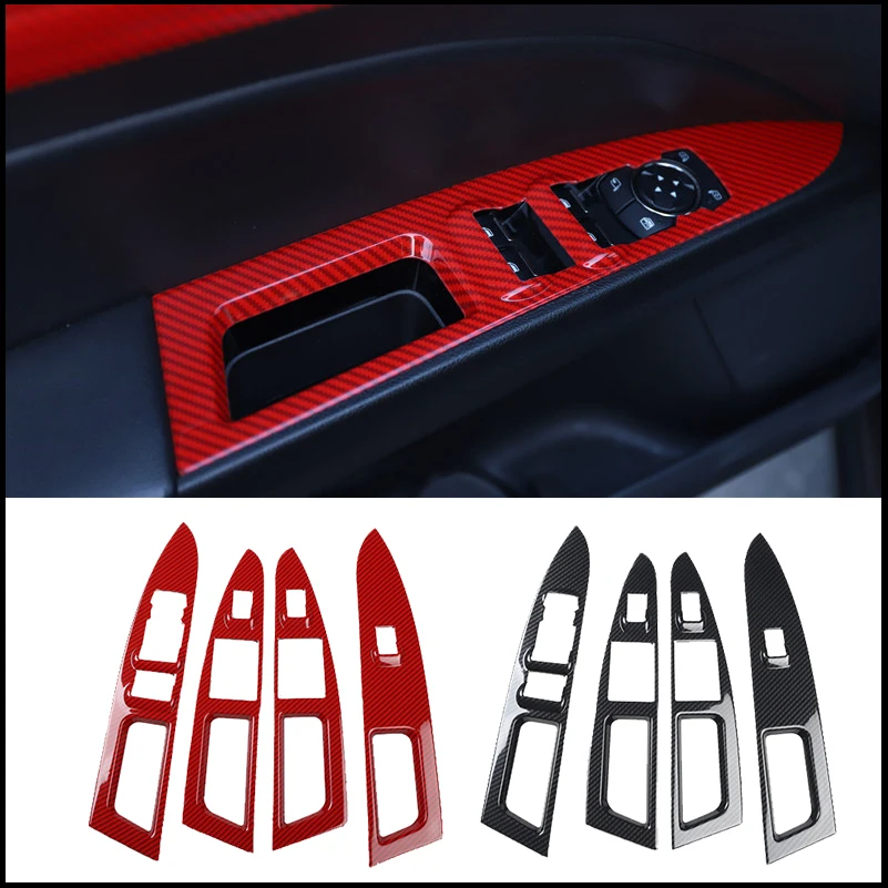 Car Styling For Ford Mondeo Fusion 2013~2016 LHD Door Window Glass Lift Switch Button Control Panel Cover Trim Auto Accessories