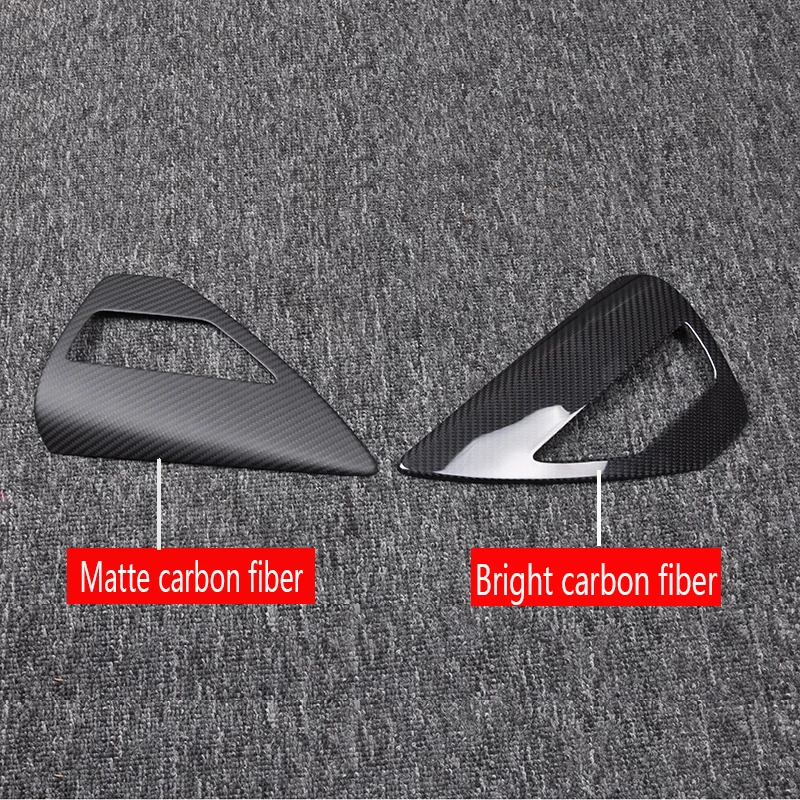 The beautification cover of real carbon fiber charging port panel for automobile decoration accessories is suitable for Tesla mo