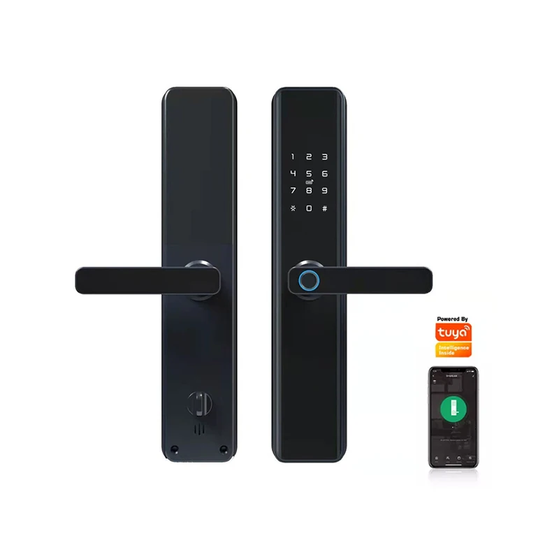 Goking High Quality Tuya App WiFi Biometric Fingerprint Front Door Lock Keyless Digit Cerradura Inteligente Aluminum Smart Lock