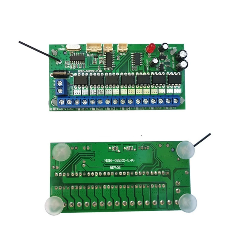 16 canali 2.4G telecomando trasmettitore + scheda ricevitore pannello di controllo 12V Controller fai da te per RC auto/nave/escavatore