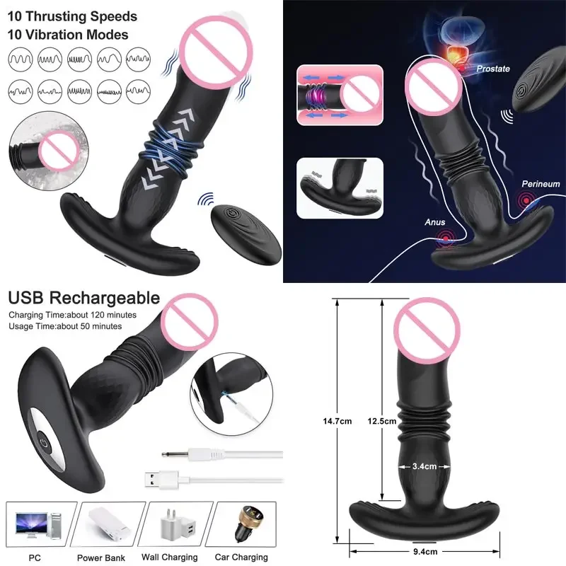 Juguetes sexuales genitales para hombre, consoladores de silicona para mujer, tapones anales Nipplle Tapon, vibrador de excitación, traje de primer apagado para coche