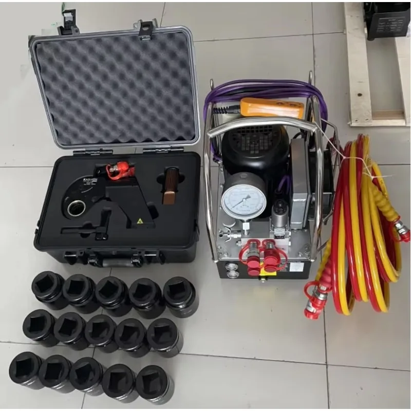 700bar 10000psi 高圧樹脂製ツイン油圧ホース（油圧トルクレンチ用）