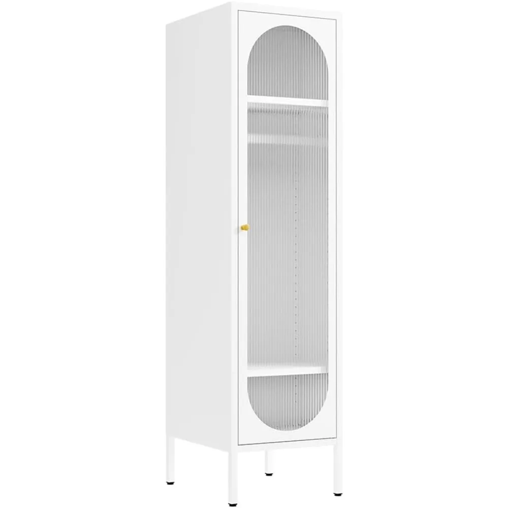 Metal Storage Cabinet for Kids Bedroom, School Classroom,Office, Home-Acrylic Translucent Door-Kids Lockers Cabinet with 2 Shelv