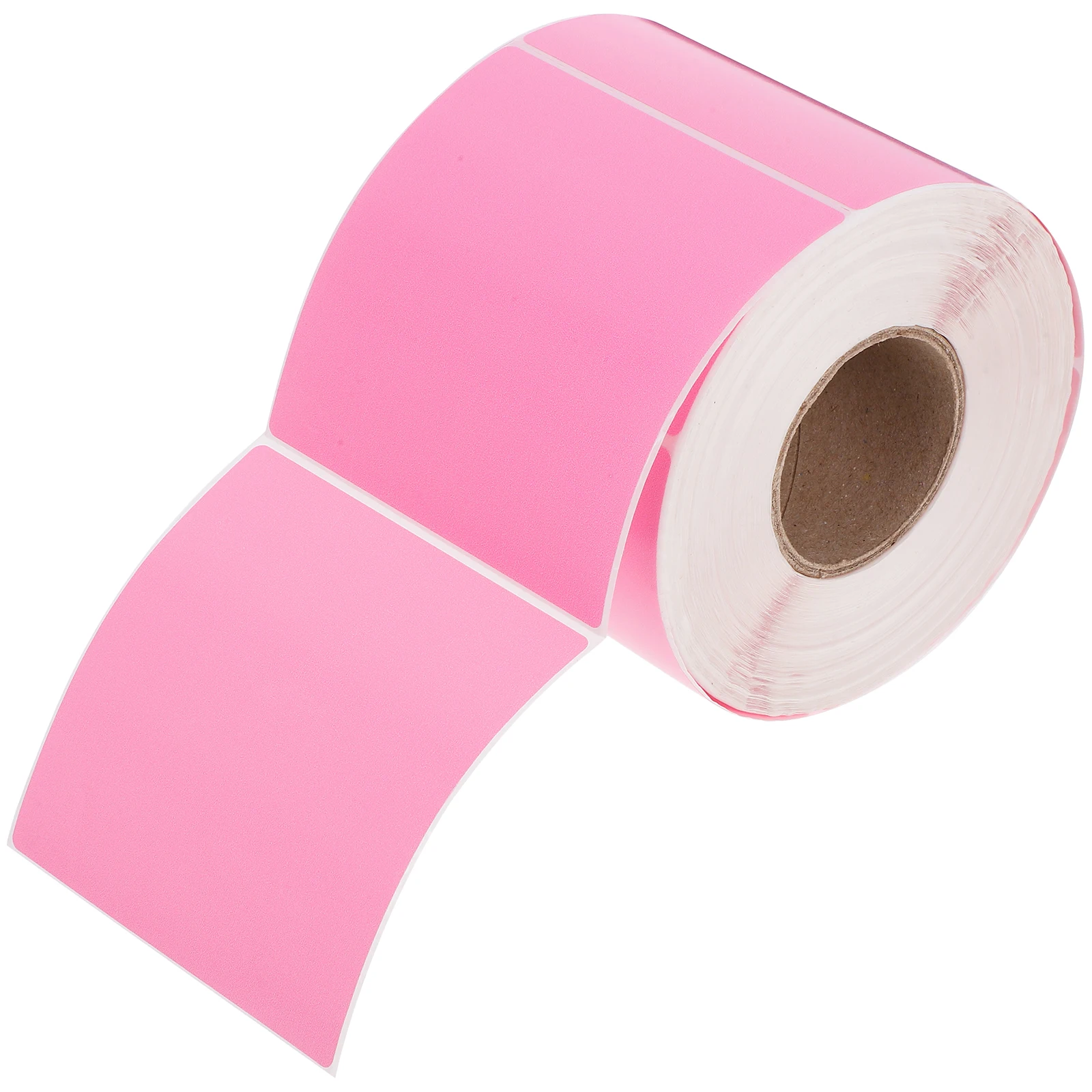 

500 Pieces 80x80mm Pink Thermal Label Paper Self Adhesive Stickers for Printer DIY Marking Express Shipping Address Price Tags