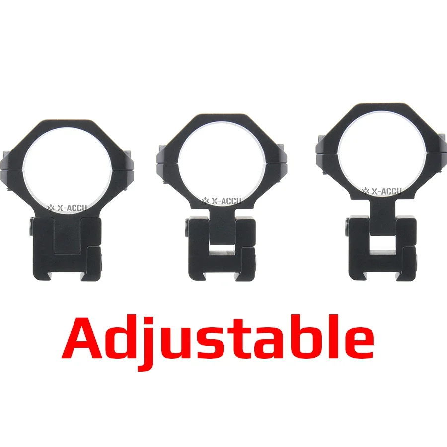 Vector 30Mm Adjustable Elevation Picatinny Scope Rings 6061 Aluminum Rifle Scope Mount Fits 56Mm Objective Tactical Hunting
