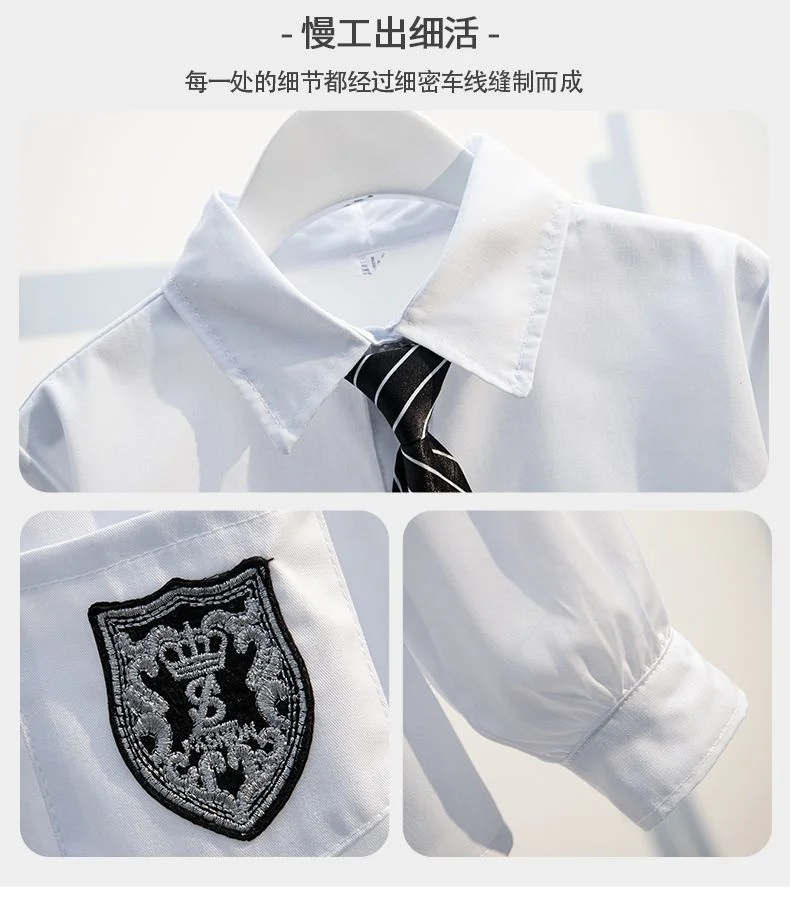 Kinder JK-Anzug Mädchen College-Stil Mode Japanische Schuluniform JK-Anzug Matrosenmädchen Blazer Kleidungsset Jacke Rock Bluse – Detail 4